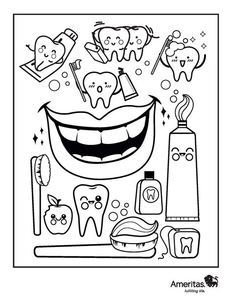 dental pictures to color|More.